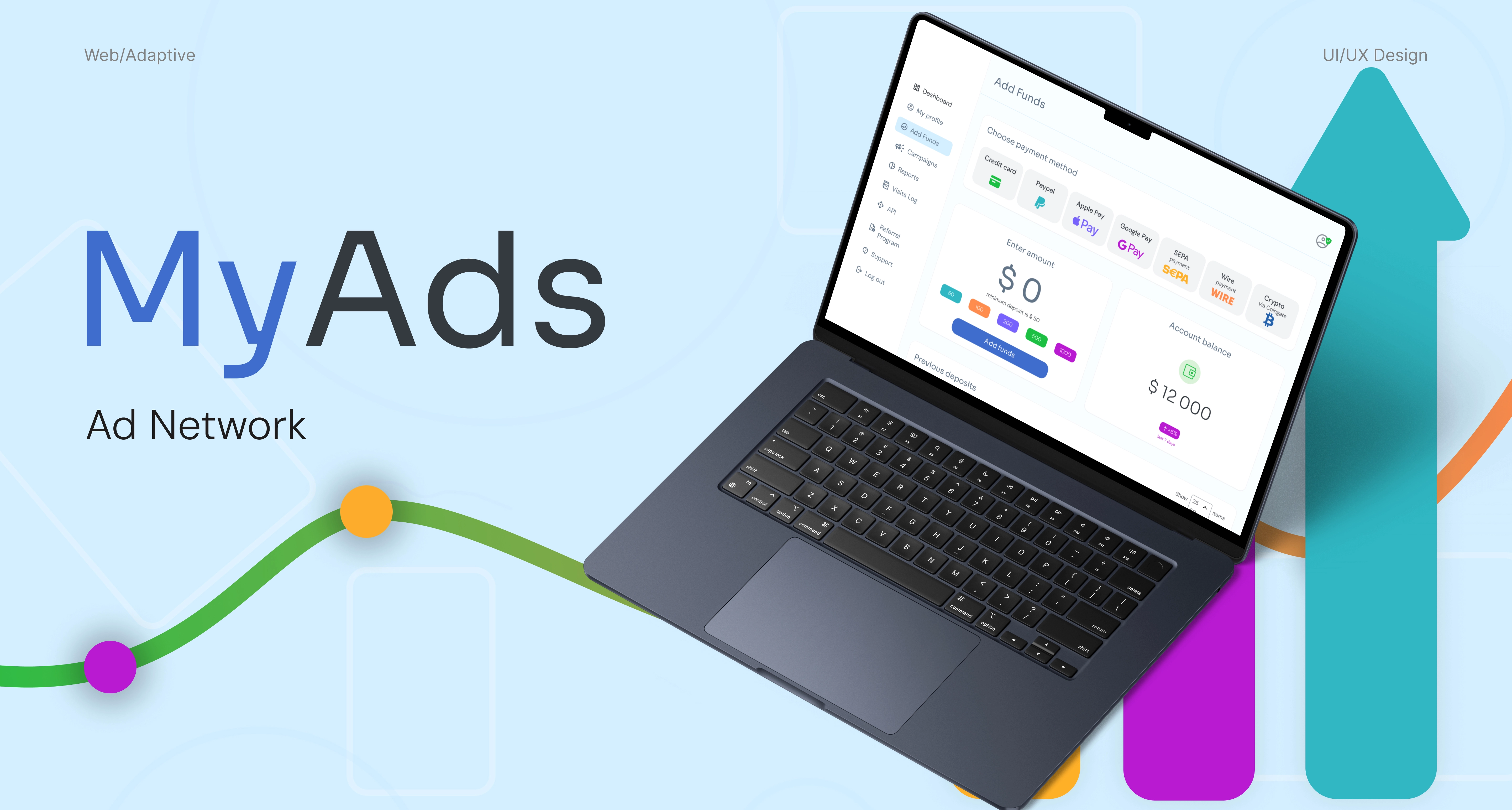 Global AdTech SaaS platform UI preview